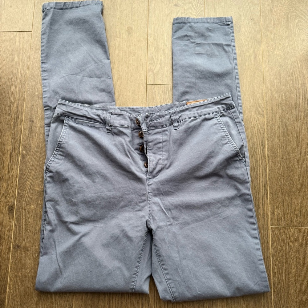 Men's Pale blue Casual Pants